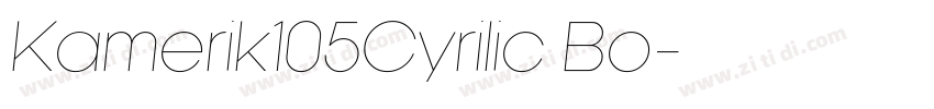 Kamerik105Cyrilic Bo字体转换